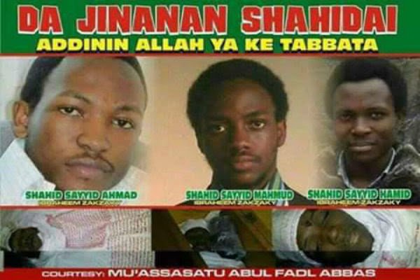 نحيي ذكرى استشهاد شهداء مسيرة يوم القدس العالمي في نيجيريا ومنهم أبناء قائد الحركة الاسلامية في نيجيريا