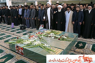 پیکر ۵ شهید مدافع حرم در قم تشییع شد