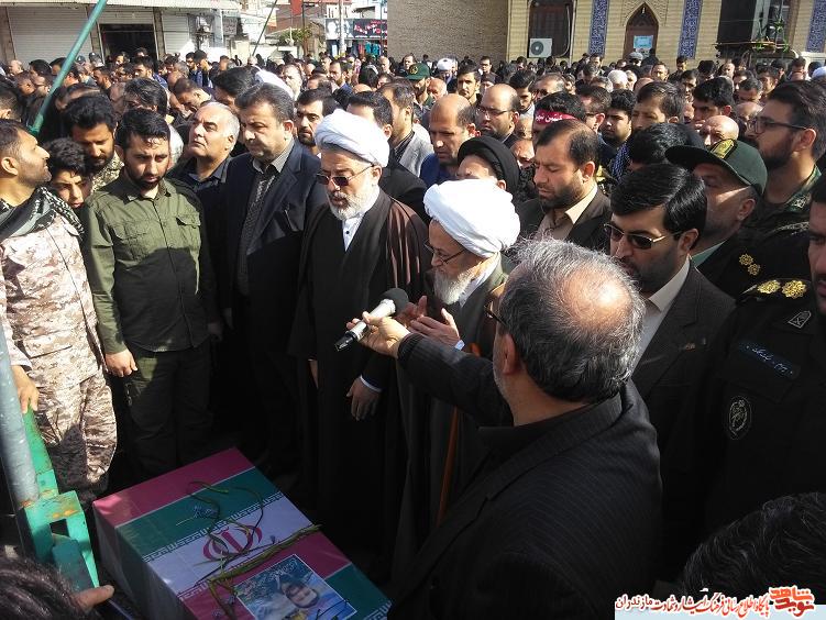 مراسم تشييع پيكر شهيد مدافع حرم «سيد جواد اسدى» در سارى برگزار شد