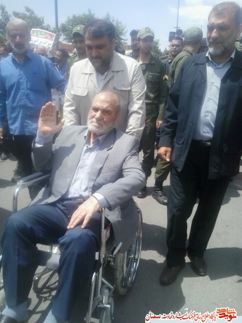 حضور جامعه ایثارگری سمنان در راهپیمایی روز قدس حضور جامعه ایثارگری سمنان در راهپیمایی روز قدس
