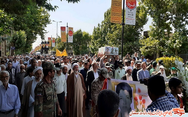 گزارش تصویری از تشییع پیکر شهید حسین امینیان