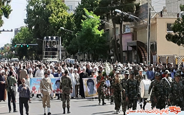 گزارش تصویری از تشییع پیکر شهید حسین امینیان