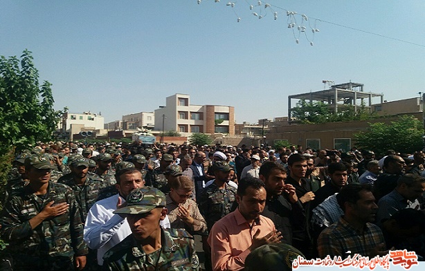 گزارش تصویری از تشییع پیکر شهید حسین امینیان