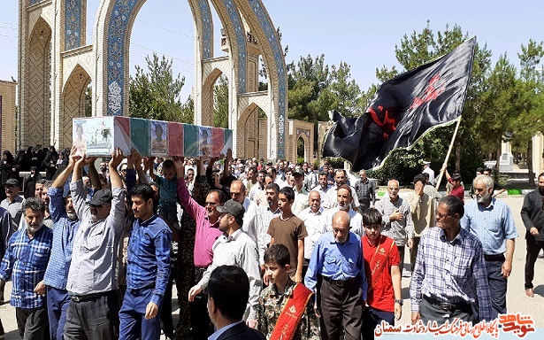 گزارش تصویری از تشییع پیکر شهید حسین امینیان