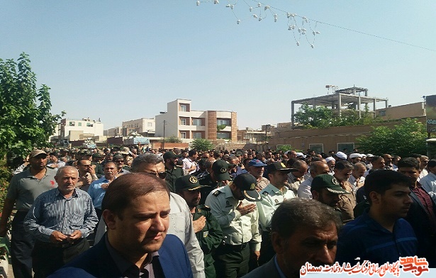 گزارش تصویری از تشییع پیکر شهید حسین امینیان