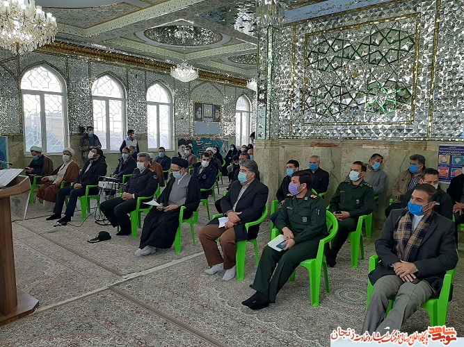 گزارش تصویری/ مراسم گرامیداشت دهه مبارک فجر در قیدارالنبی(ع)