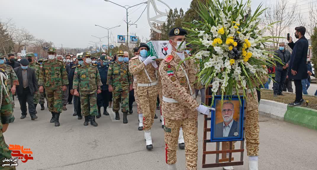 گزارش تصویری/ تشییع پیکر جانباز گرانقدر ۷۰ درصد «حسن یوسفی دیزج»