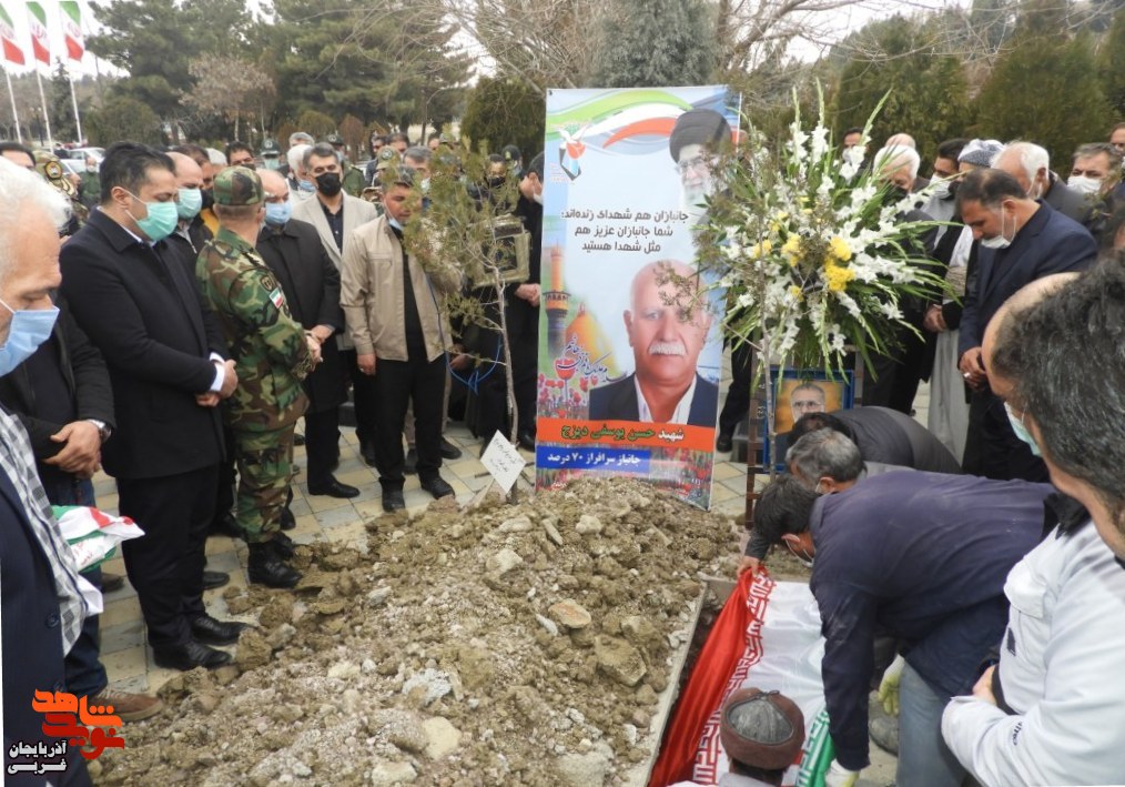 گزارش تصویری/ تشییع پیکر جانباز گرانقدر ۷۰ درصد «حسن یوسفی دیزج»