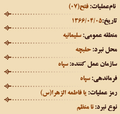 تشریح عملیات‌های هشت سال دفاع مقدس در تیر ماه