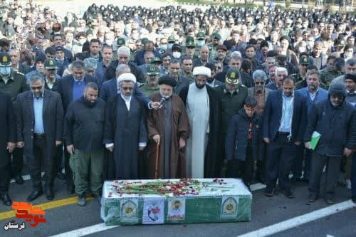 گزارش تصویری/پیکر مطهر شهید «احمد کشوری نیا» در خرم آباد تشییع شد