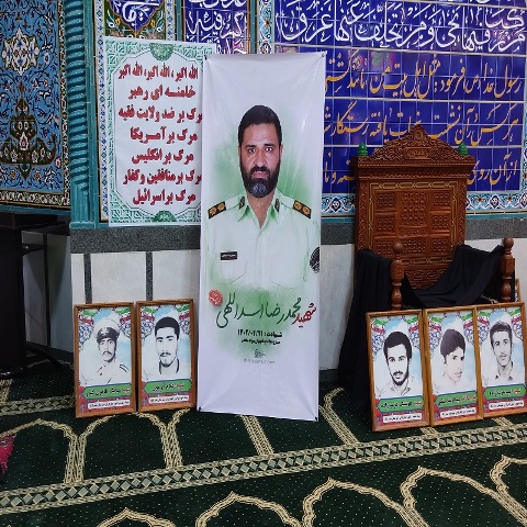 برگزاری مراسم تشییع شهید امنیت «محمدرضا اسدالهی» در شهرستان بندرلنگه