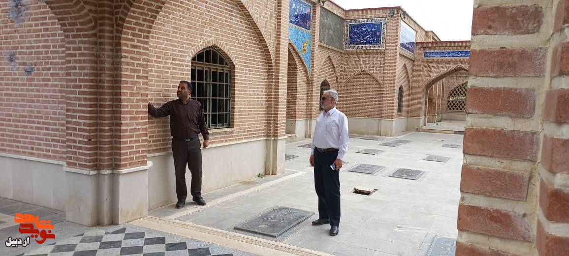 بازدید مدیرکل بنیاد استان اردبیل از روند ساماندهی گلزار شهدای پارس‌آباد