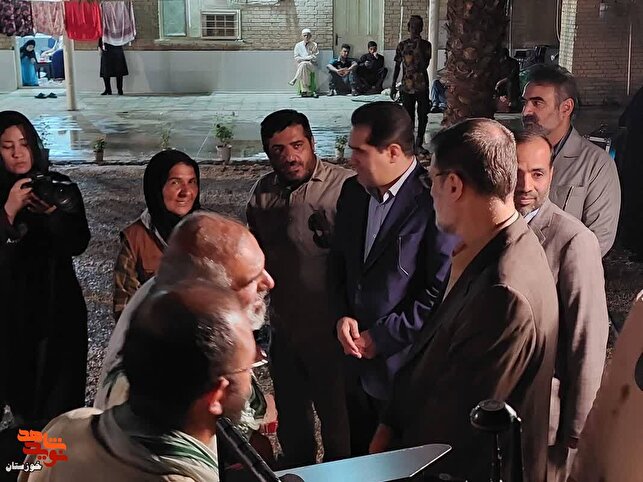 دیدار مروجان فرهنگ ایثار و شهادت از لوکیشن فیلم «دست ناپیدا»