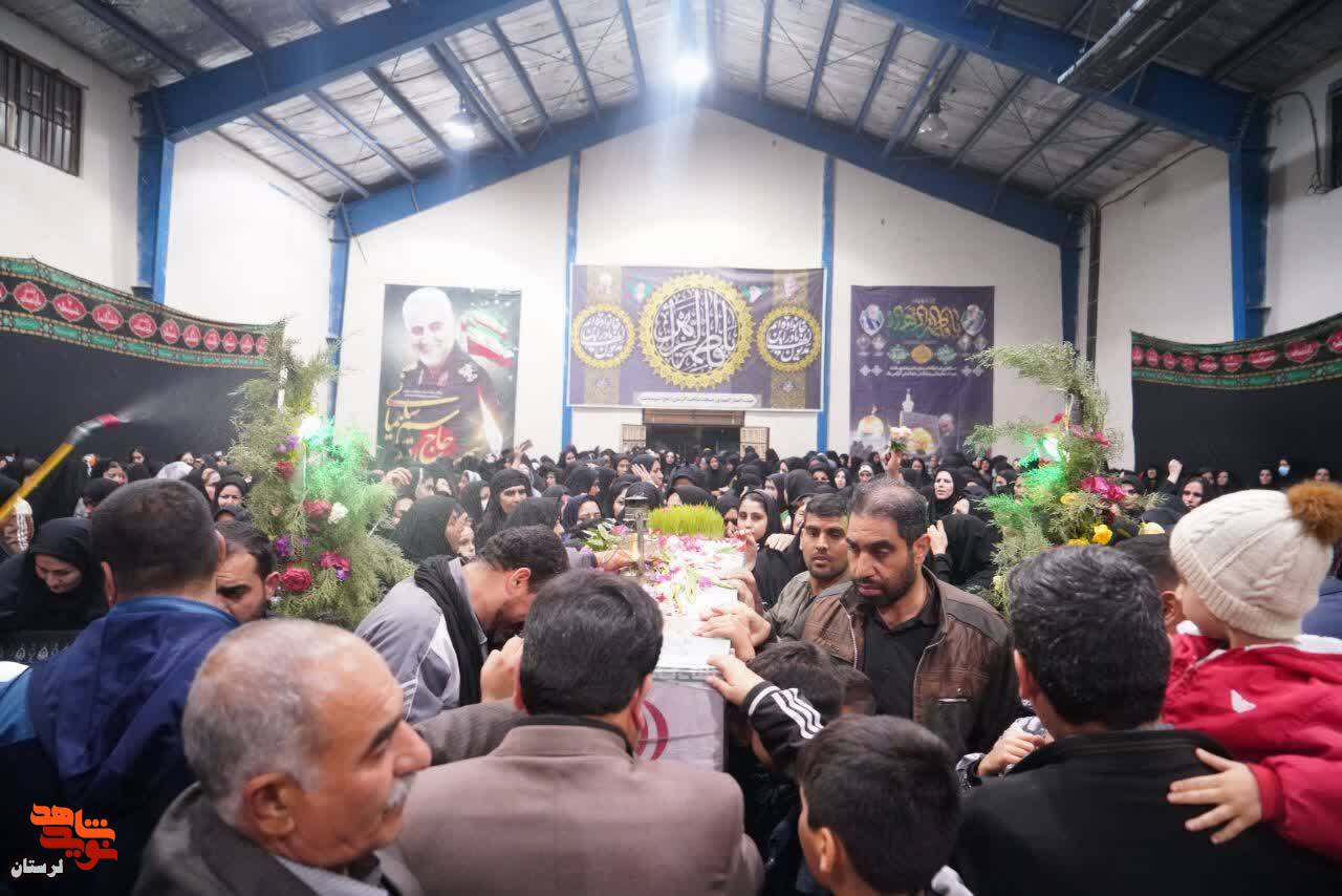 شهید گمنام به سپیددشت، محل دفن خود وارد شد