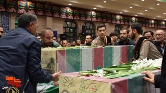 یادواره شهدای فصل پائیز با حضور 9 شهید گمنام در اردبیل + عکس