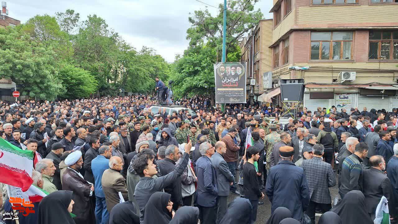 سنگ تمام مردم آذربایجان در وداع با سیدالشهدای خدمت