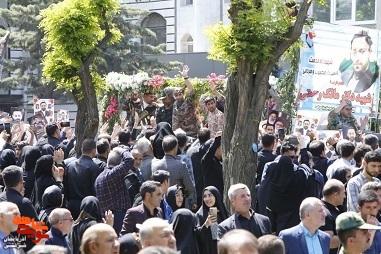 مراسم تشییع پیکر استاندار شهید آذربایجان شرقی + تصاویر