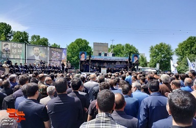 مراسم تشییع پیکر استاندار شهید آذربایجان شرقی + تصاویر