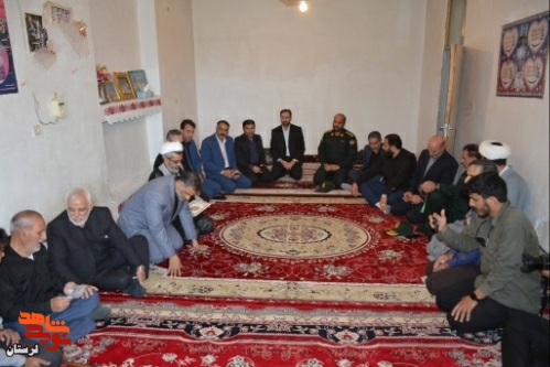 غبارروبی مزار مطهر شهدای روستای پیرجد