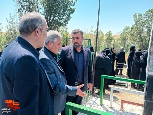 سلمانی در مراسم تشییع پیکر فرزند شهید حسینی در روستای اسپیران تبریز شرکت کرد