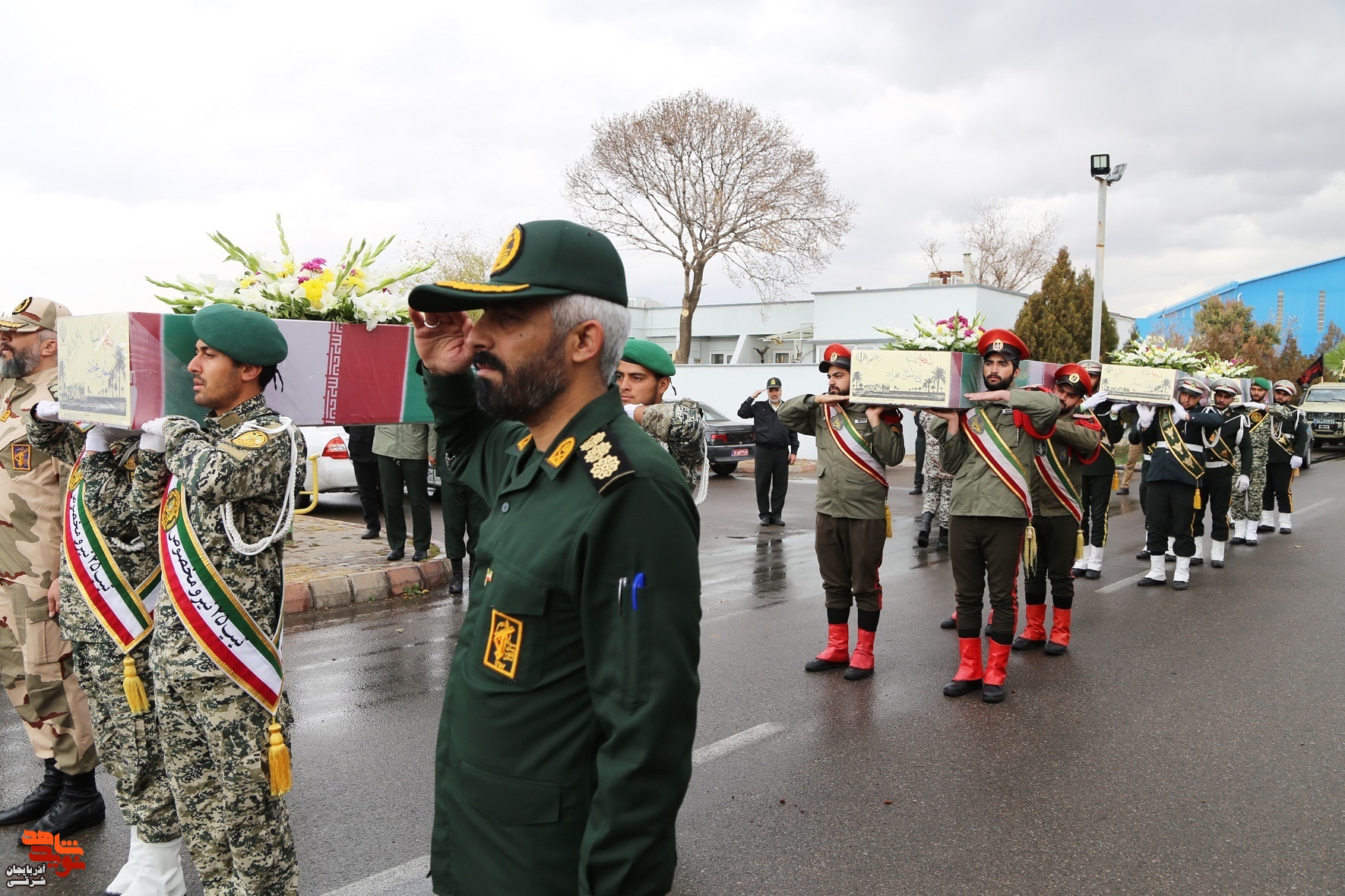 پیکر مطهر ۴ شهید گمنام در تبریز استقبال شد