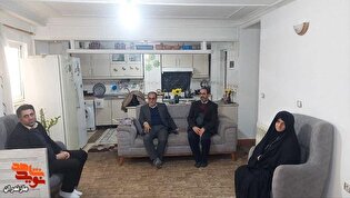 دیدار مدیرکل بنیاد شهید و امورایثارگران مازندران با خانواده شهید کاویانپور