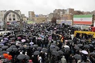 حماسه حضور مردم تبریز در راهپیمایی یوم‌الله ۲۲ بهمن