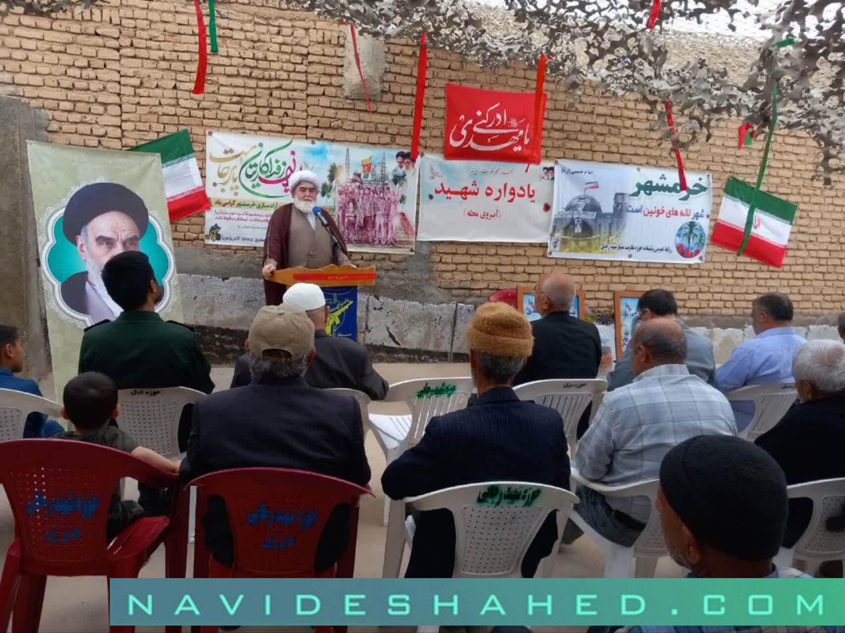 مراسم آبروی محله در منزل شهید «علی شیر غلامی» برگزار شد