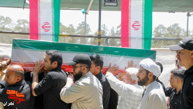 پنجمین روز خاکسپاری شهدای حملات وحشیانه رژیم صهیونی در قطعه ۴۲ بهشت زهرا(س)+تصاویر