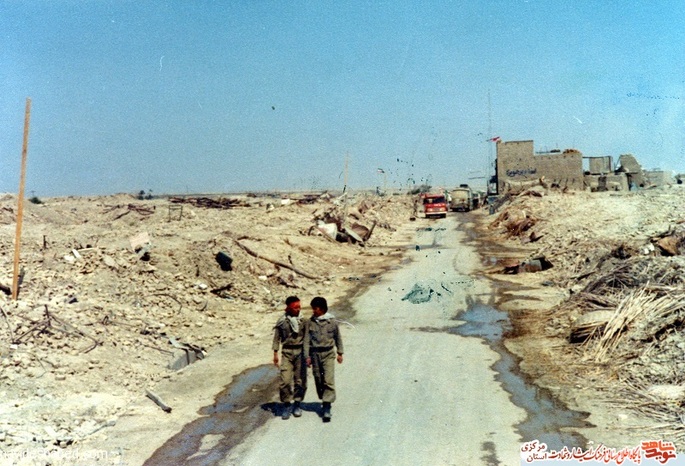 نمایی از شهر هویزه سال 1361