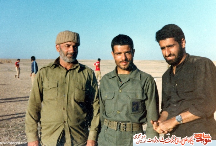 از چپ: شهید محمد صالحی - شهید مسعود مرادی - شهید اکبر محمدی