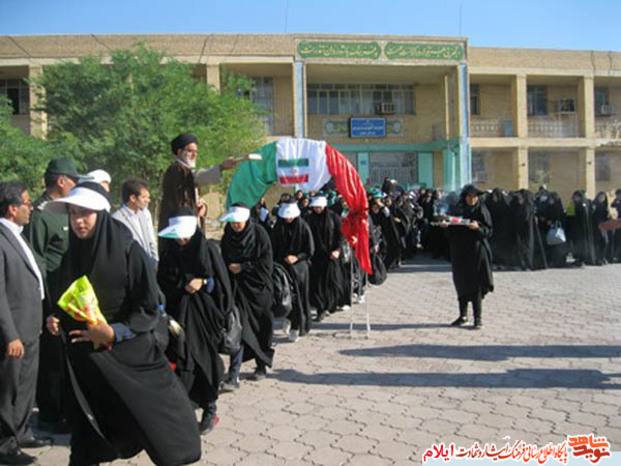 اردوی راهیان نور دبیرستان های دخترانه شاهد و ایثارگر شهرستان دهلران به مناطق جنگی
