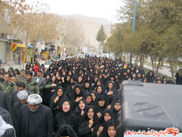  مراسم تشییع شهید  شیرمحمد معافی از شهدای مین زدا