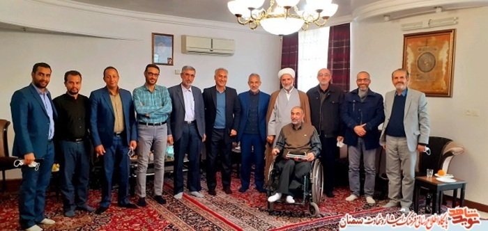 دیدار مسئولان استان سمنان با جانباز گران‌قد۷۰ درصد سردار محمد یحیایی- شاهرود چهارم اسفند ۹۹