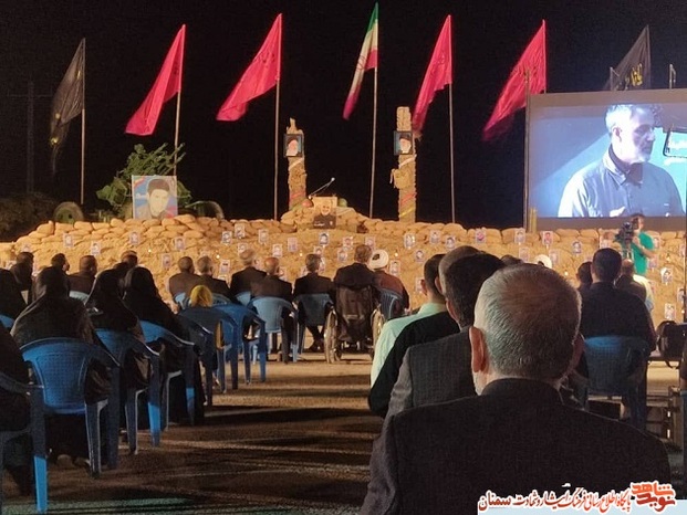 وداع مردم سرخه با پیکر پاک شهید سعید حسنان - چهاردهم مهرماه ۱۴۰۰ گلزار شهدای شهرستان سرخه