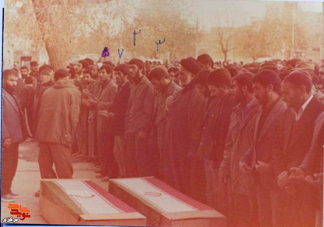 تشییع شهید غضنفر داودآبادی 1362