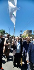 حضور گسترده سمنانی‌ها در راهپیمایی یوم‌الله قدس- بیست و پنجم فروردین‌ماه ۱۴۰۲