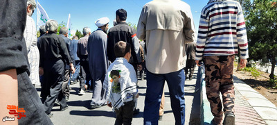 حضور گسترده سمنانی‌ها در راهپیمایی یوم‌الله قدس- بیست و پنجم فروردین‌ماه ۱۴۰۲
