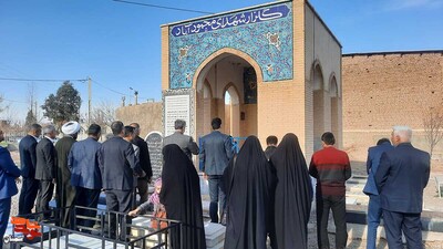 زیارت دورهای جمعی از مروجان فرهنگ ایثار و شهادت- بیست و چهارم اسفندماه ۱۴۰۲ گلزار شهدای روستای محمودآباد