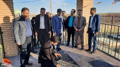 زیارت دورهای جمعی از مروجان فرهنگ ایثار و شهادت- بیست و چهارم اسفندماه ۱۴۰۲ گلزار شهدای روستای صوفیآباد