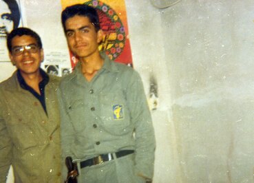 از چپ: شهید محمود معین الاسلام - شهید مجید ترکمانی